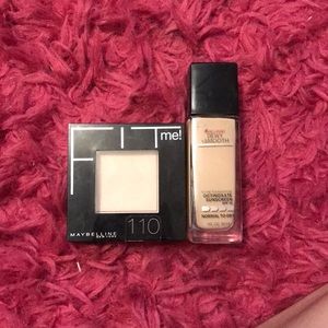 Maybelline New York Fit Me foundation and powder